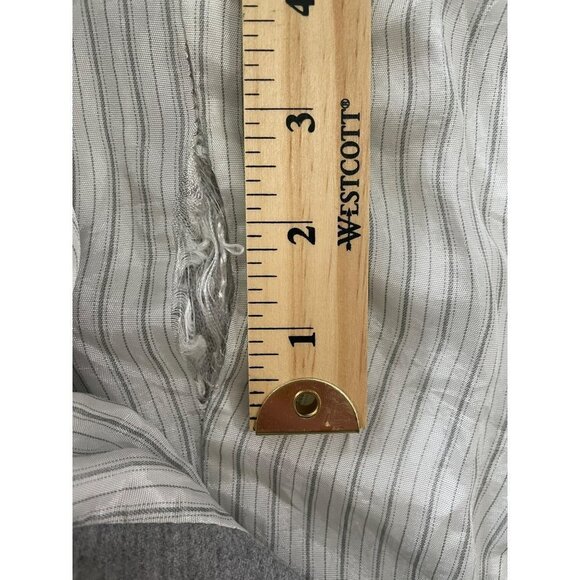 ZARA Basic Collection Jacket Women's Medium Moto Cotton Asymmetrical Zip Gray - Picture 8 of 9